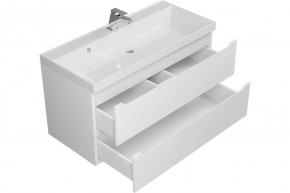 Тумба под раковину Uperwood Tanos 100 см, подвесная, белая матовая в Воткинске - votkinsk.mebel24.online | фото 2