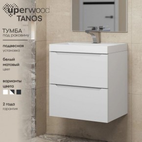 Тумба под раковину Uperwood Tanos 100 см, подвесная, белая матовая в Воткинске - votkinsk.mebel24.online | фото 4