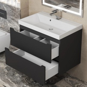 Тумба под раковину Uperwood Tanos 70 см, подвесная, черная матовая в Воткинске - votkinsk.mebel24.online | фото 2