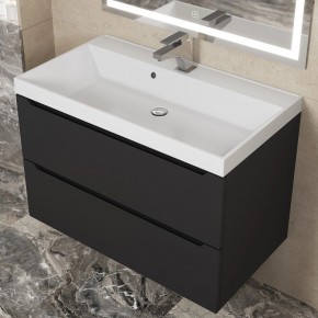 Тумба под раковину Uperwood Tanos 80 см, подвесная, черная матовая в Воткинске - votkinsk.mebel24.online | фото 11