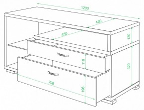 Тумба под ТВ Домино ТК-10М в Воткинске - votkinsk.mebel24.online | фото 2