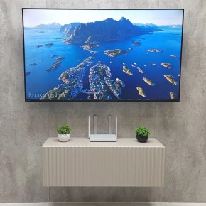 Тумба подвесная под ТВ LINES MTV3-MA 900 Бежевый (Леда-М 10.1.5) в Воткинске - votkinsk.mebel24.online | фото 3