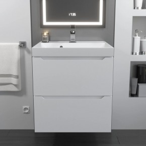 Тумба с раковиной Uperwood Tanos 50 см, подвесная, белая матовая в Воткинске - votkinsk.mebel24.online | фото 10