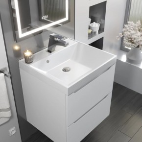 Тумба с раковиной Uperwood Tanos 50 см, подвесная, белая матовая в Воткинске - votkinsk.mebel24.online | фото 9