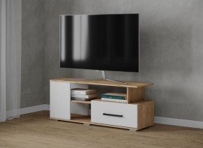 Тумба ТВ Парус-4 Дуб крафт золотой/Белый в Воткинске - votkinsk.mebel24.online | фото