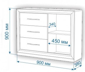 Тумба-витрина Нобиле Км-120/38 ФС в Воткинске - votkinsk.mebel24.online | фото 2