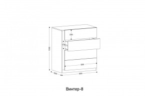 ВИНТЕР Спальный гарнитур (модульный) в Воткинске - votkinsk.mebel24.online | фото 13
