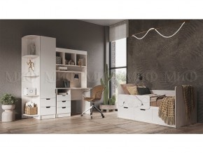 ЮНИОР-4 Детская (модульная) МДФ (Шарли Белый) в Воткинске - votkinsk.mebel24.online | фото 1