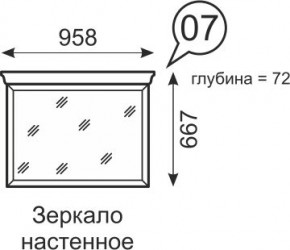 Зеркало настенное Венеция 7 бодега в Воткинске - votkinsk.mebel24.online | фото 1